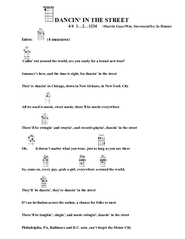 (PDF) ‘Dancin’ in the street’