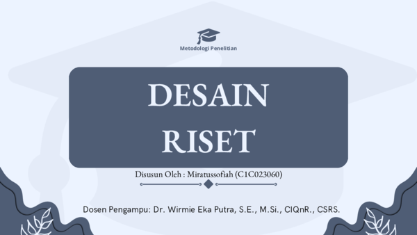 (PDF) PPT DESAIN RISET