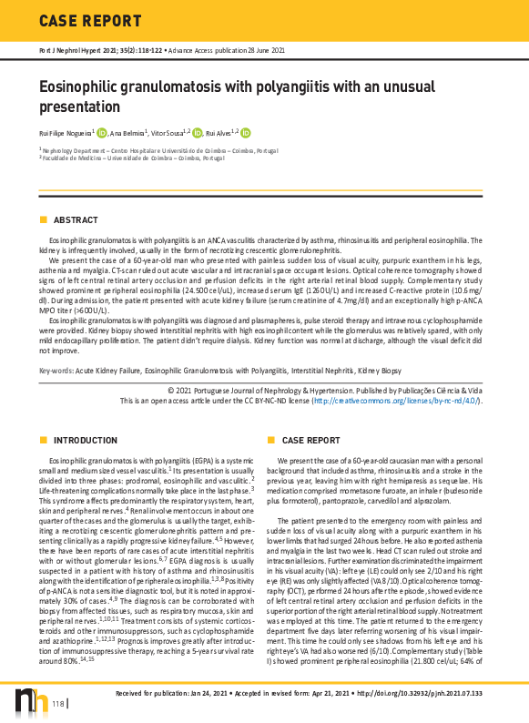 (PDF) Eosinophilic granulomatosis with polyangiitis with an unusual ...