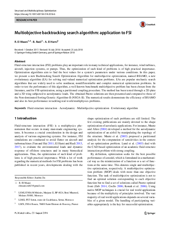 (PDF) Multi-objective backtracking search algorithm for economic ...