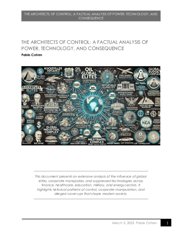 (PDF) THE ARCHITECTS OF CONTROL: A FACTUAL ANALYSIS OF POWER ...