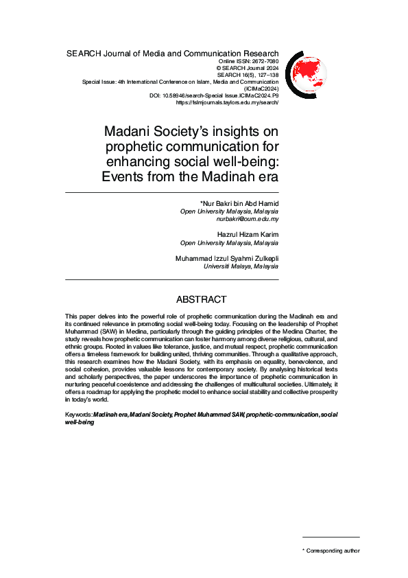 (PDF) SEARCH Journal of Media and Communication Research