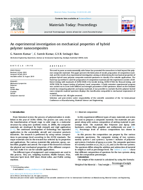 (PDF) An experimental investigation on mechanical properties of hybrid ...