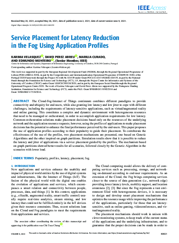 (PDF) Service Placement for Latency Reduction in the Fog Using ...