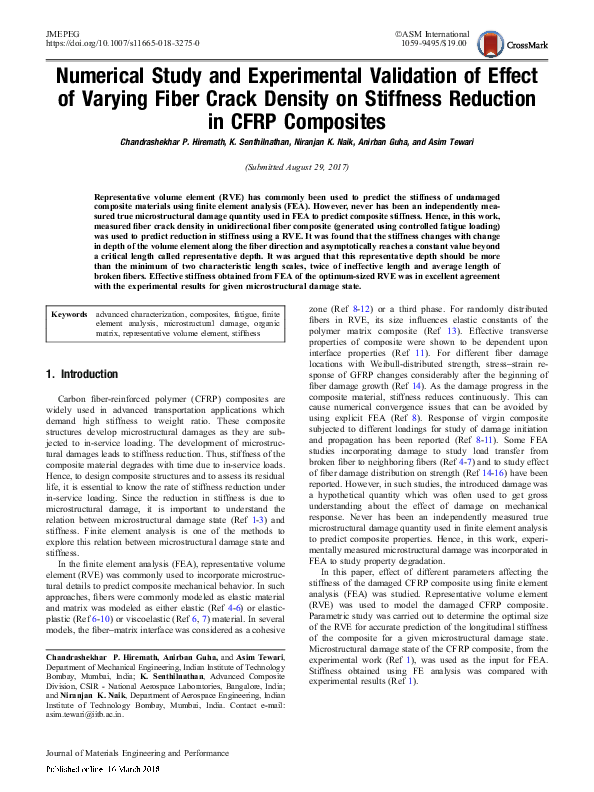 (PDF) Numerical study and experimental validation of the performance of ...