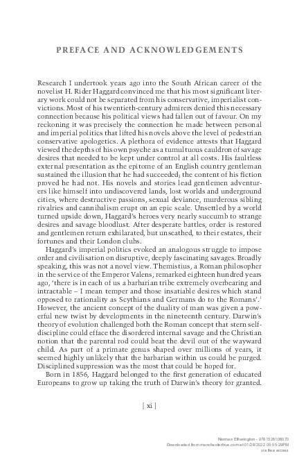 Pdf Preface And Acknowledgements