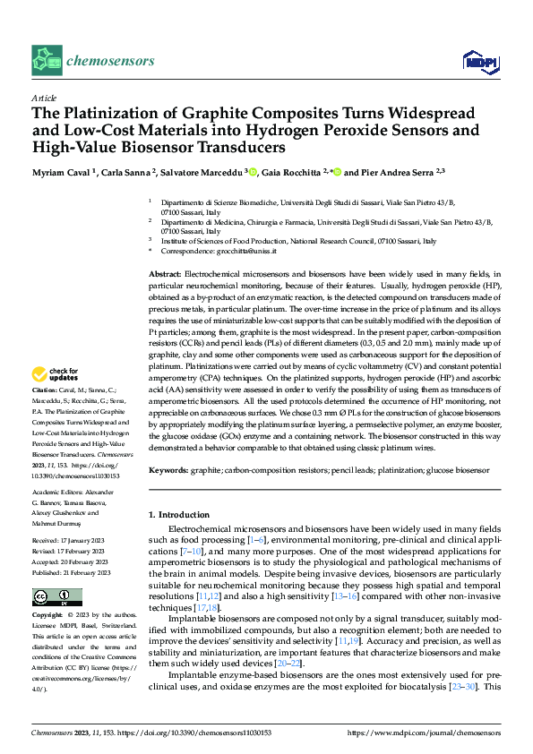 (PDF) The Platinization of Graphite Composites Turns Widespread and Low ...