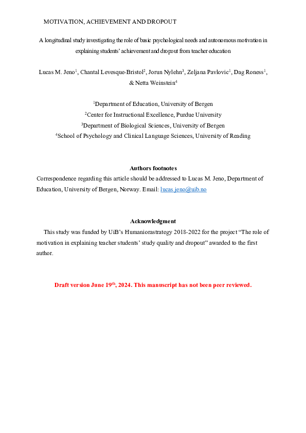 (PDF) A longitudinal study investigating the role of basic ...