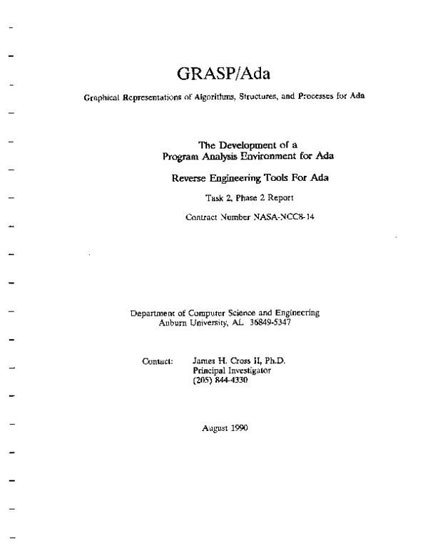 (PDF) GRASP/Ada (Graphical Representations of Algorithms, Structures ...