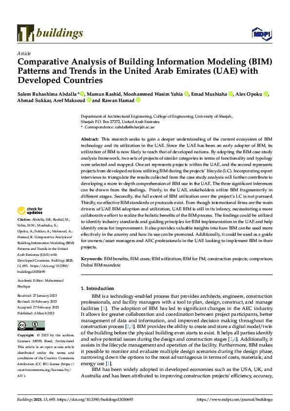 (PDF) Comparative Analysis of Building Information Modeling (BIM ...