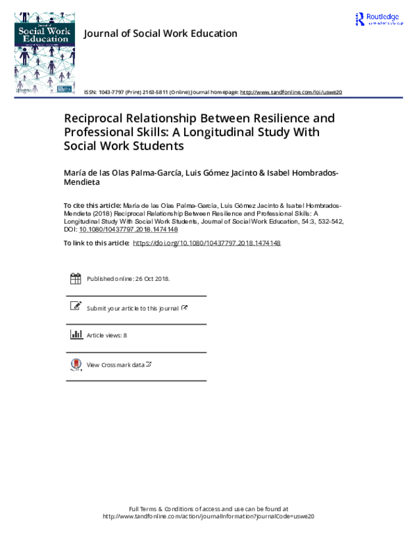 (PDF) Reciprocal Relationship Between Resilience and Professional ...