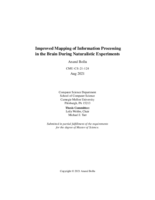 (PDF) Improved Mapping of Information Processing in the Brain During ...