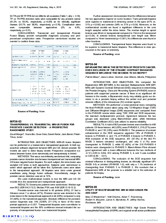 (PDF) MP36-05 Utility of Multiparametric Mri in High Grade Pin and Asap