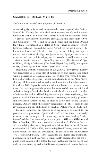 (PDF) Samuel R. Delany