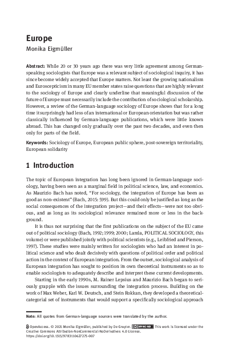(PDF) Europe