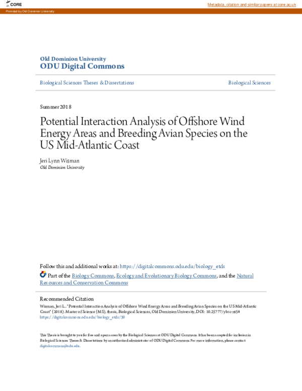 (PDF) Potential Interaction Analysis of Offshore Wind Energy Areas and ...