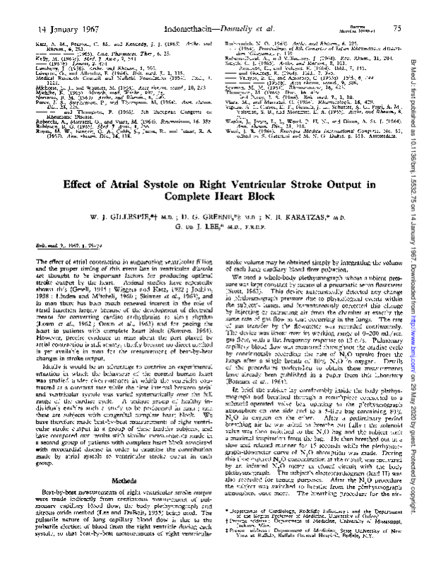 (PDF) Effect of atrial systole on right ventricular stroke output in ...