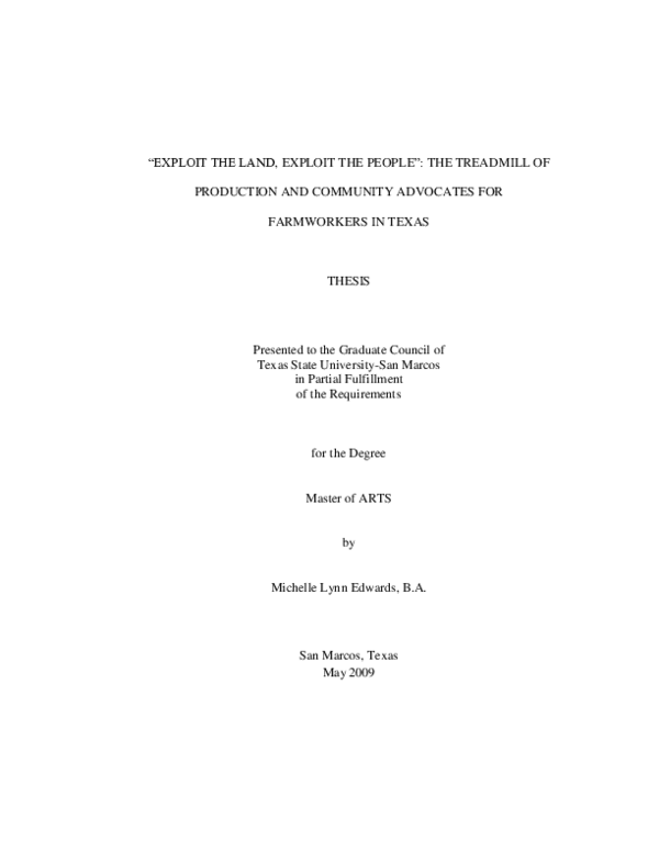 (PDF) Exploit the Land, Exploit the People: The Treadmill of Production ...