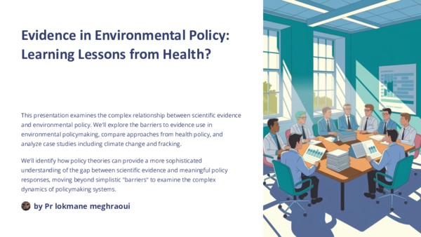 (PDF) Evidence in Environmental Policy: Learning Lessons from Health