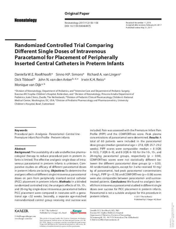 (PDF) Randomized Controlled Trial Comparing Different Single Doses of ...
