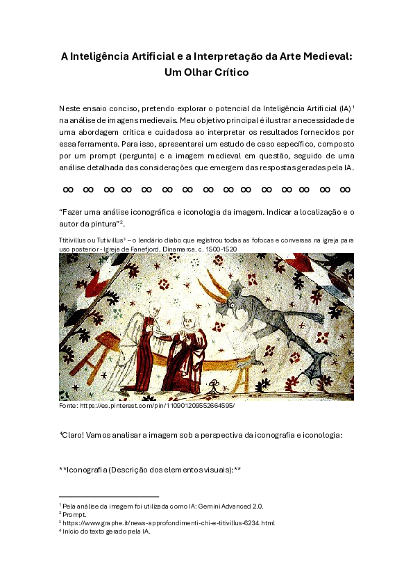 (PDF) A Inteligência Artificial e a Interpretação da Arte Medieval