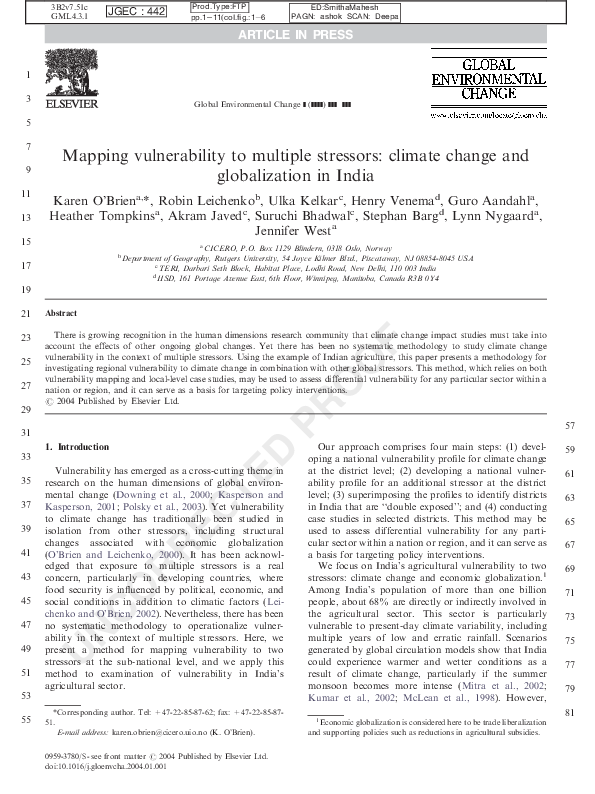 pdf mapping vulnerability to multiple stressors climate change and
