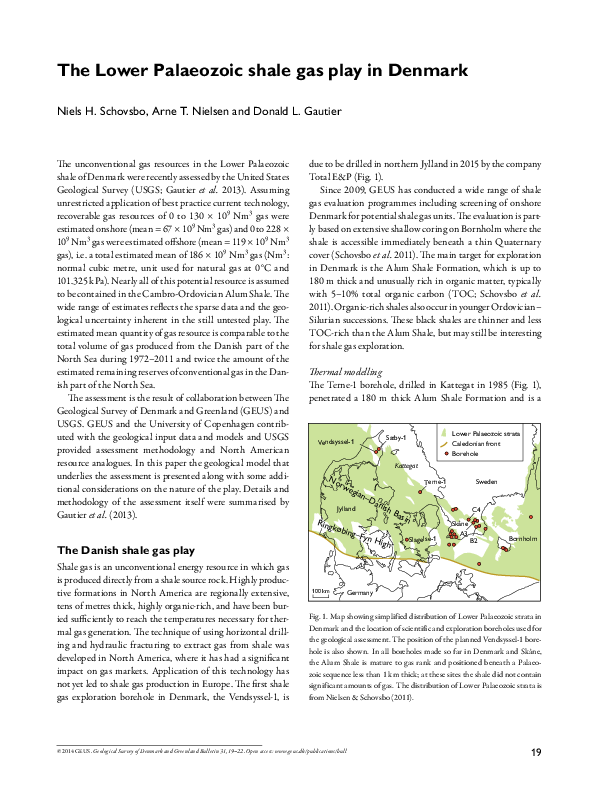 (PDF) The Lower Palaeozoic shale gas play in Denmark