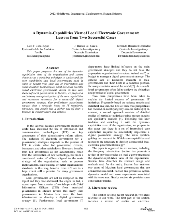 (PDF) A Dynamic-Capabilities View of Local Electronic Government ...