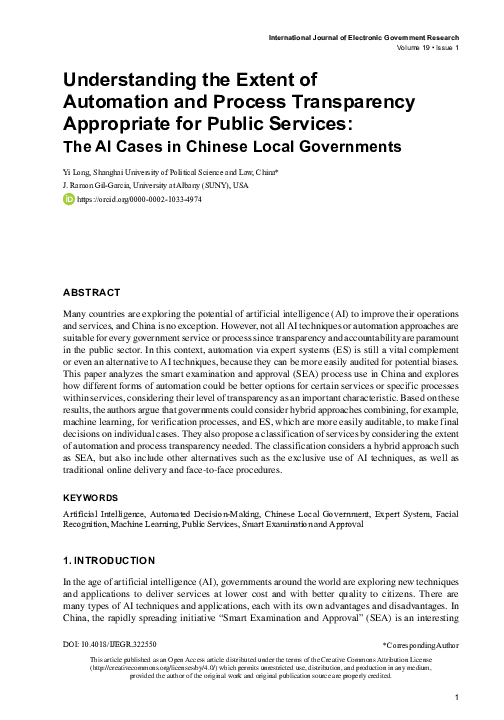 (PDF) Understanding the Extent of Automation and Process Transparency ...