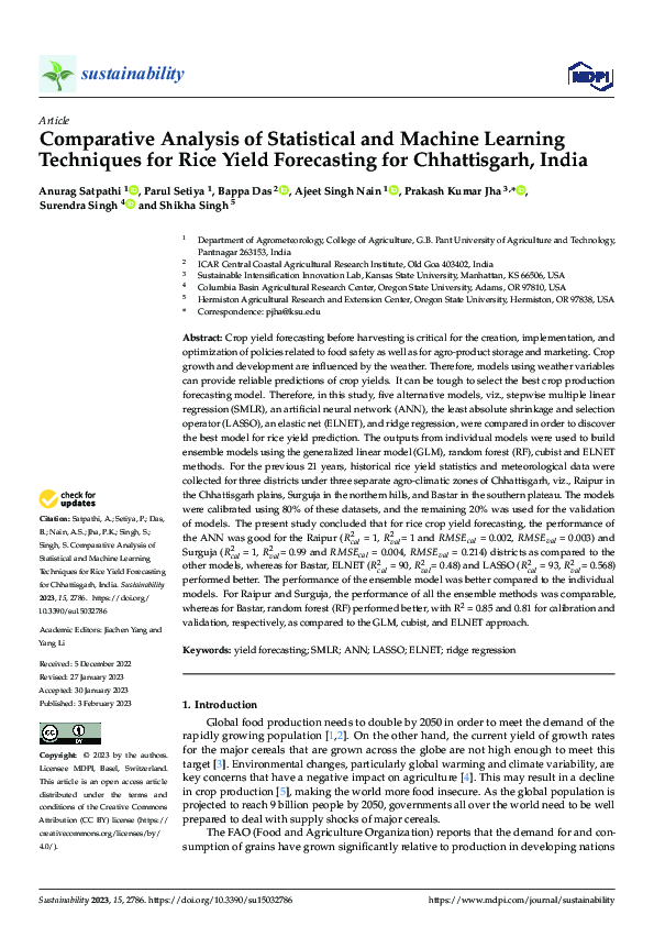 (PDF) Comparative Analysis of Statistical and Machine Learning ...