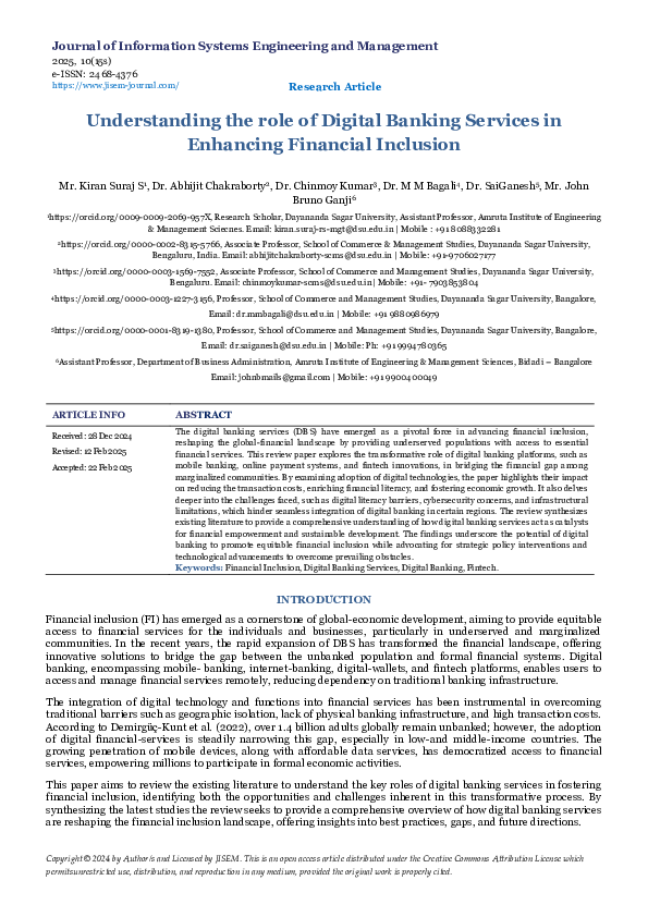 (PDF) Understanding the Role of Digital Banking Services in Enhancing ...