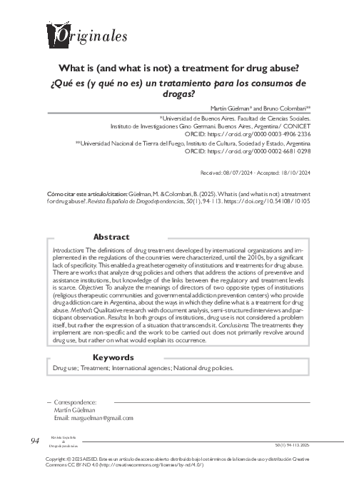 (PDF) What is (and what is not) a treatment for drug abuse?