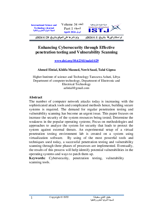 (PDF) Enhancing Cybersecurity through Effective penetration testing and ...