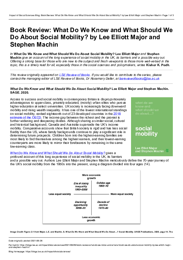 (PDF) Book review: What do we know and what should we do about social ...