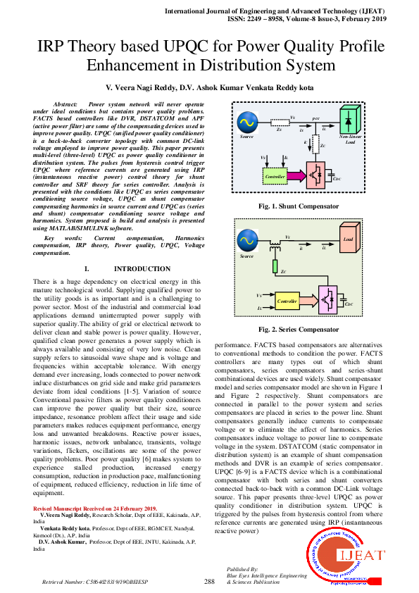 (PDF) IRP Theory based UPQC for Power Quality Profile Enhancement in ...