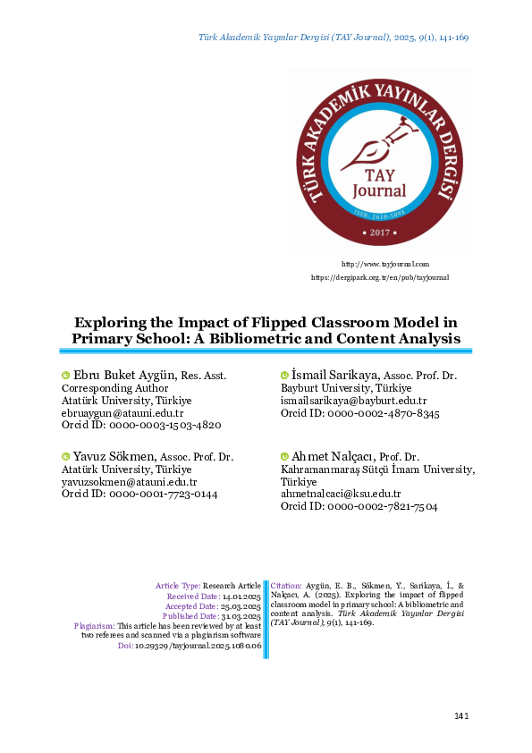 (PDF) Exploring the Impact of Flipped Classroom Model in Primary School ...
