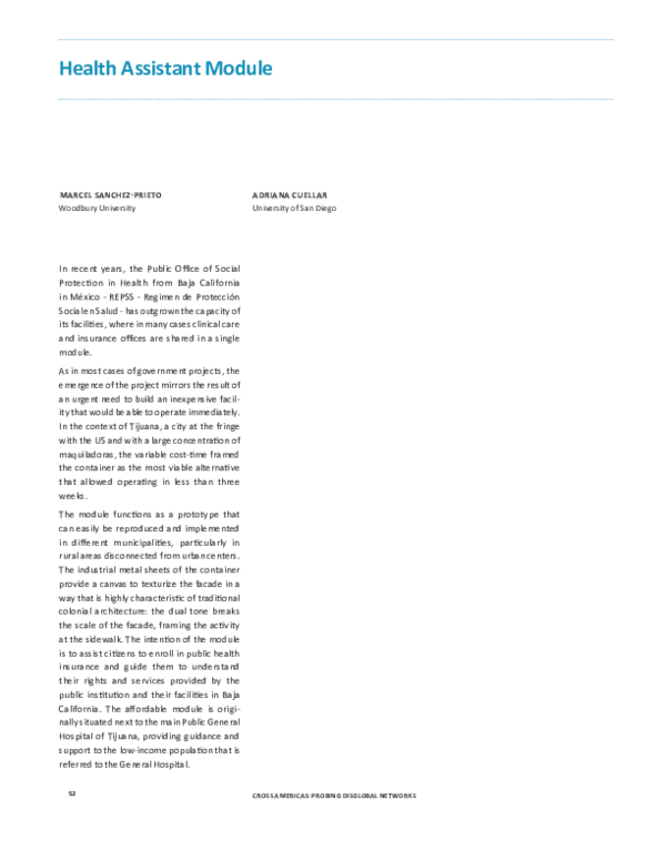 (PDF) Health Assistant Module