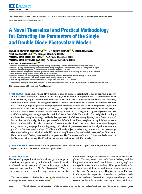 (PDF) A Novel Theoretical and Practical Methodology for Extracting the ...