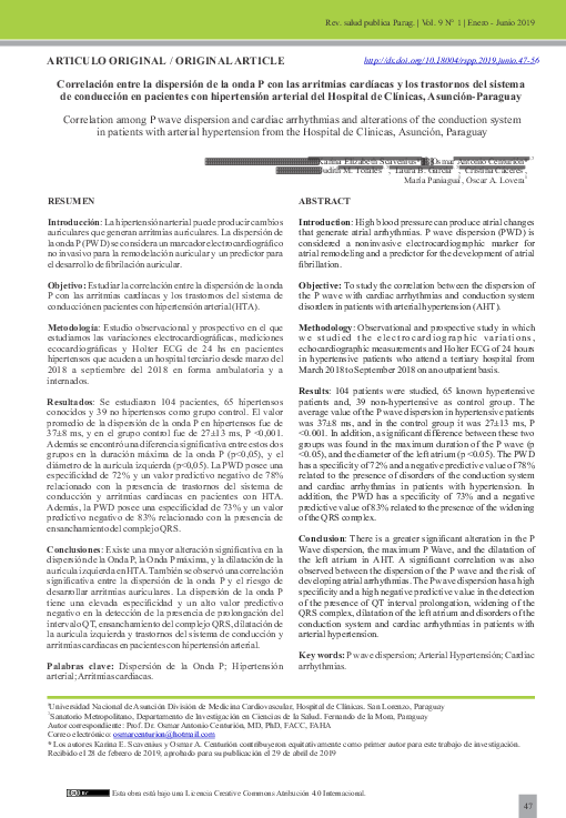 (PDF) Correlation among P wave dispersion and cardiac arrhythmias and ...