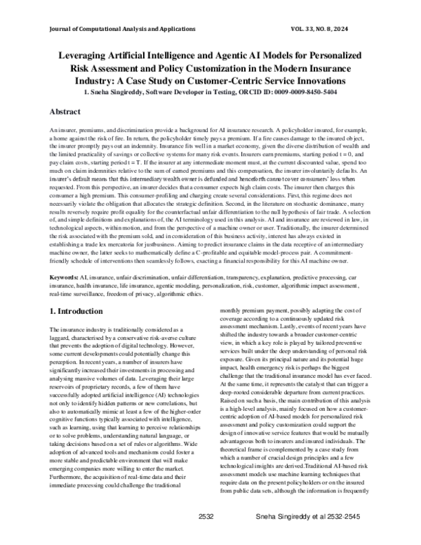 (PDF) Leveraging Artificial Intelligence and Agentic AI Models for ...