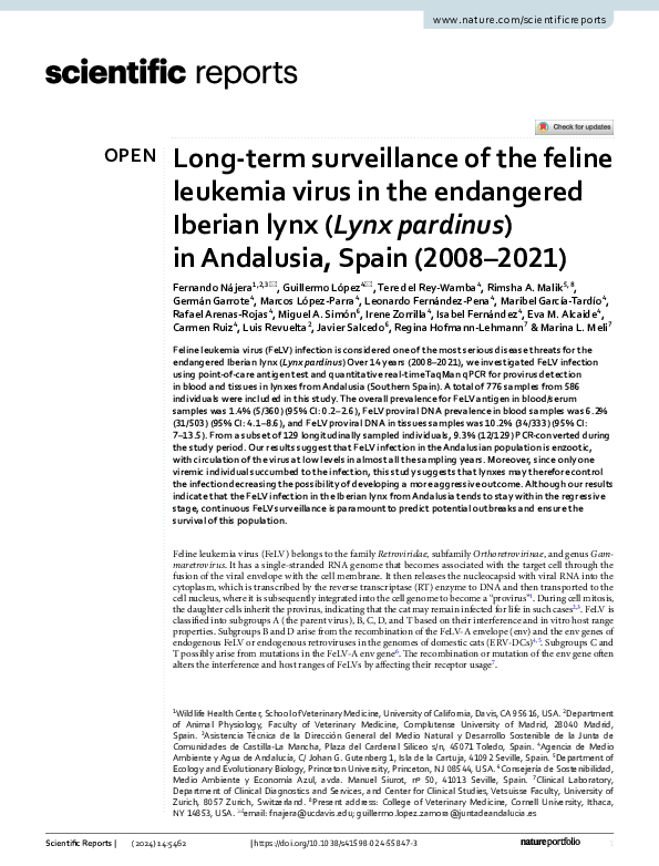 Photo inspiration: Picture Idea: Pdf Long Term Surveillance Of The Feline Leukemia Virus In