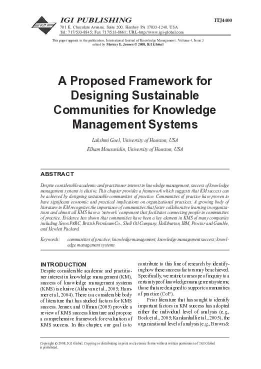 (PDF) A Proposed Framework for Designing Sustainable Communities for ...