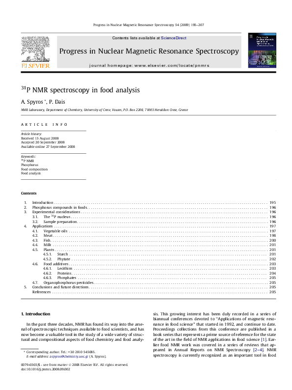 NMR SPECTROSCOPY IN FOOD INDUSTRY visual data 3