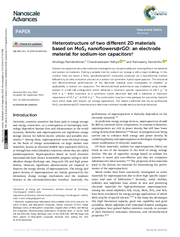 (PDF) Heterostructure of two different 2D materials based on MoS2 ...