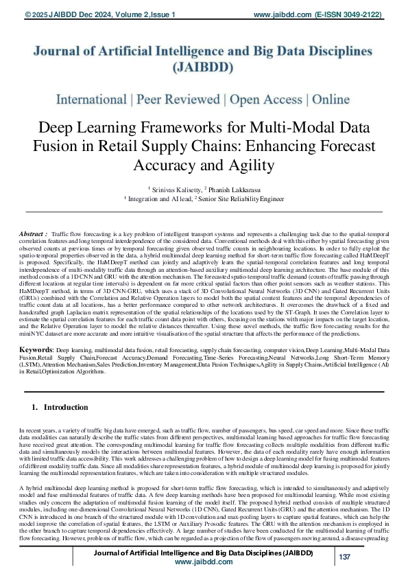 (PDF) Deep Learning Frameworks for Multi-Modal Data Fusion in Retail ...