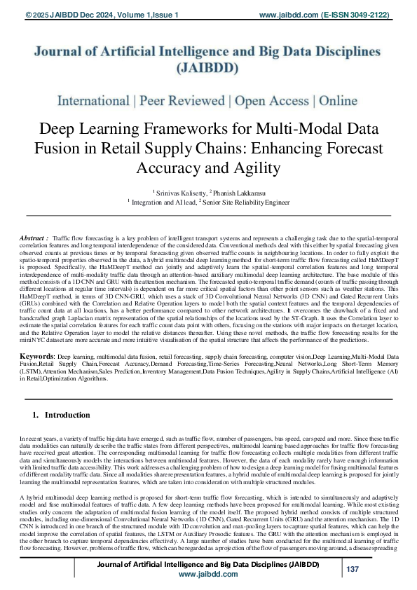 (PDF) Deep Learning Frameworks for Multi-Modal Data Fusion in Retail ...
