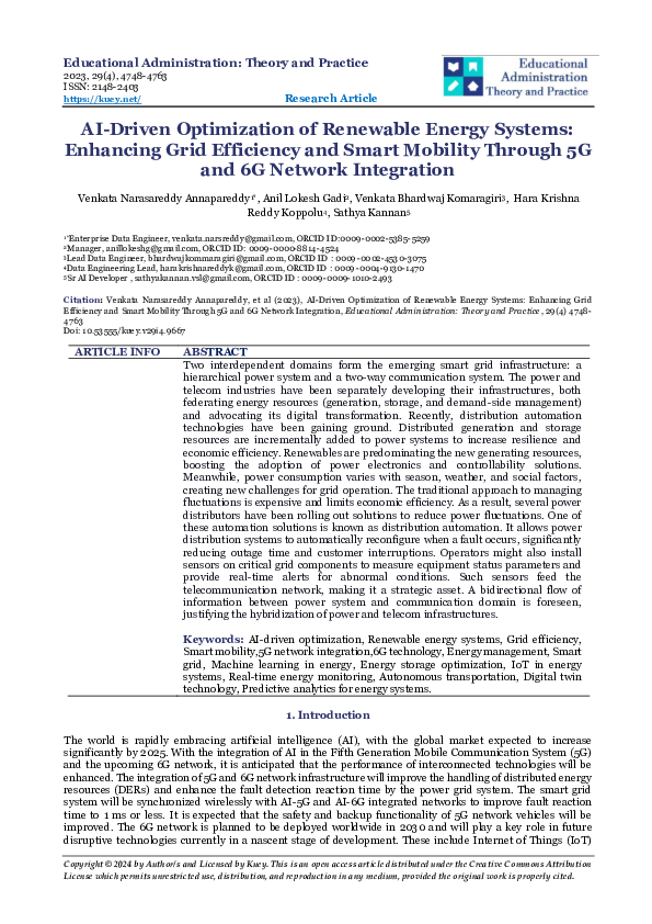 (PDF) AI-Driven Optimization of Renewable Energy Systems: Enhancing ...