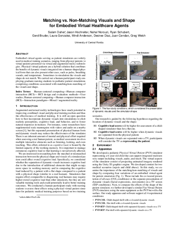 (PDF) Matching vs. Non-Matching Visuals and Shape for Embodied Virtual ...