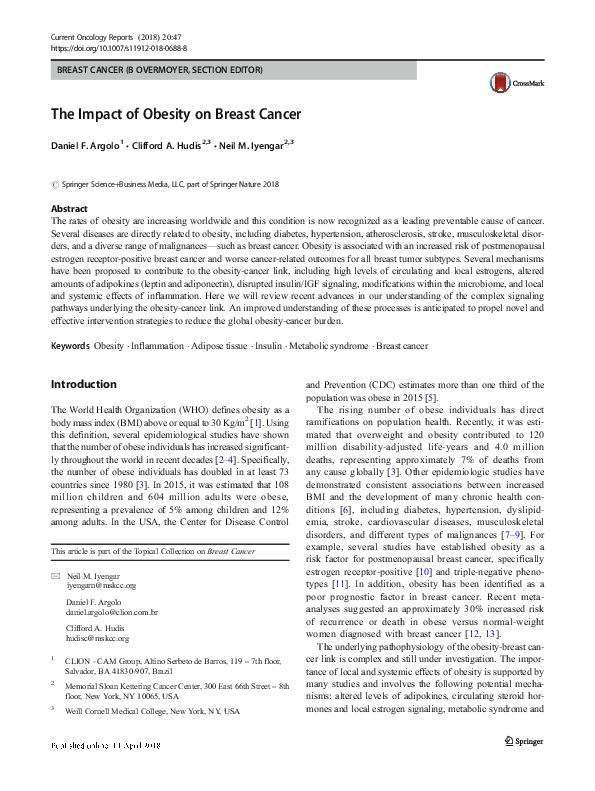 (PDF) The Impact of Obesity on Breast Cancer