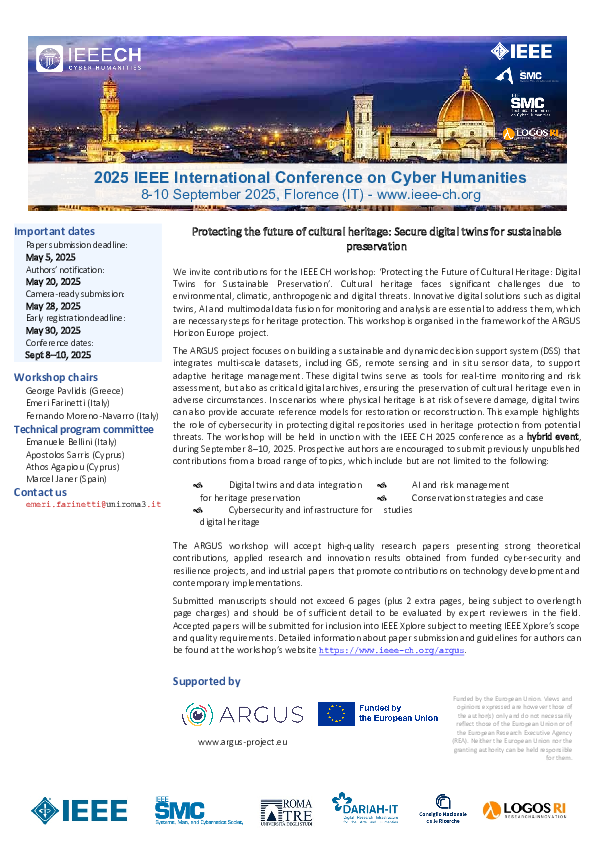Gallery Detail: Pdf Call For Papers Protecting The Future Of Cultural Heritage